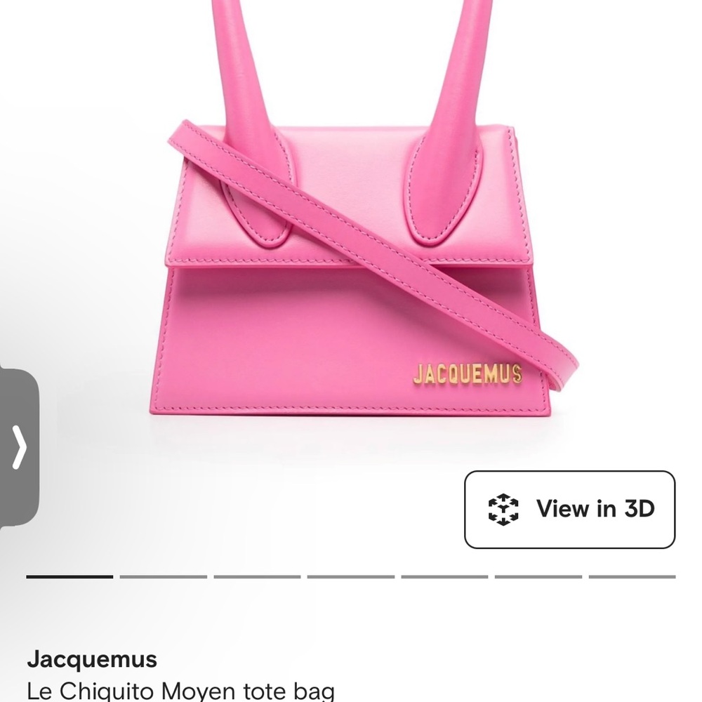 Jacquemus Pink Le Chiquito Moyen Tote Bag